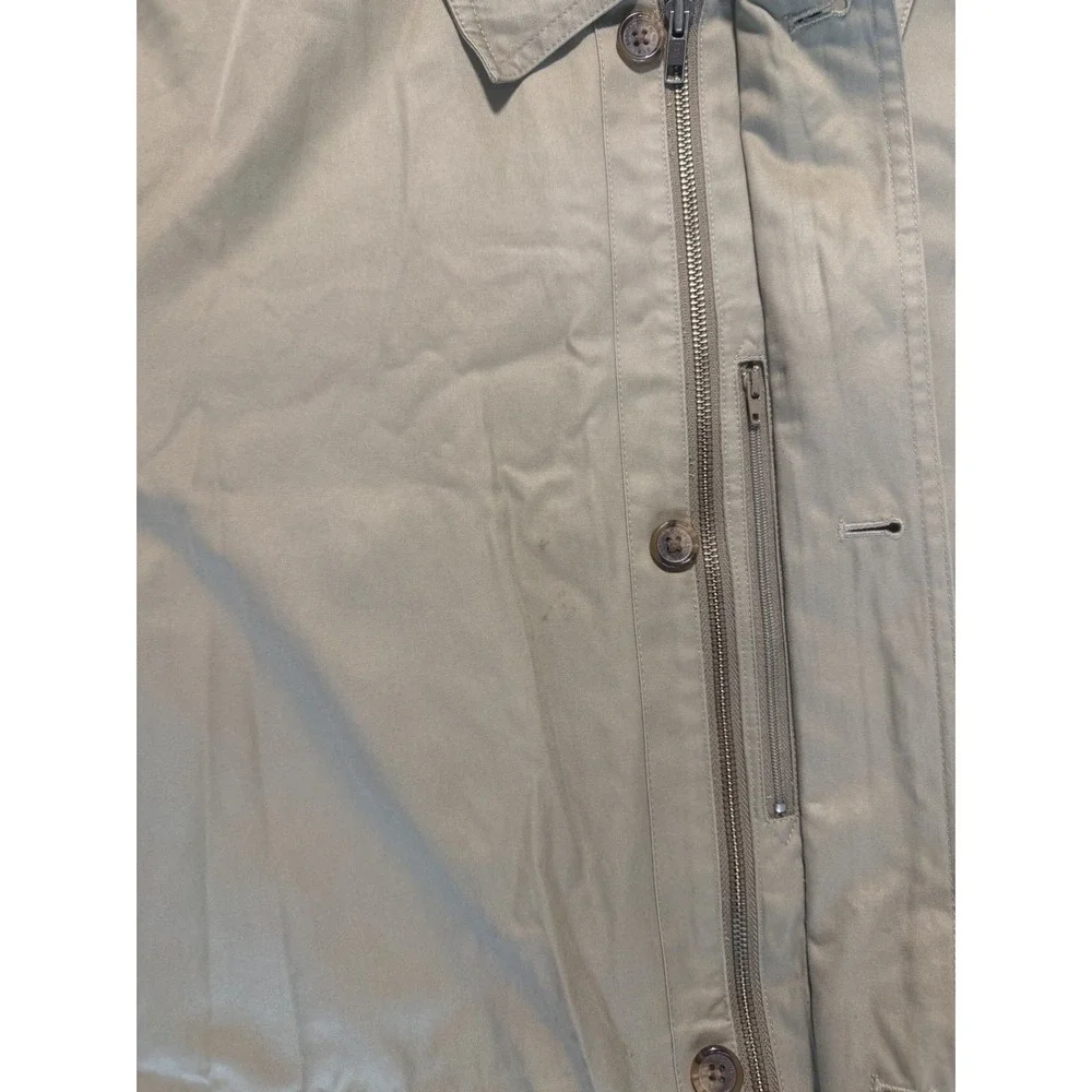 Vintage Brooks Brothers Overcoat Trench collar Coat XL Beige Men